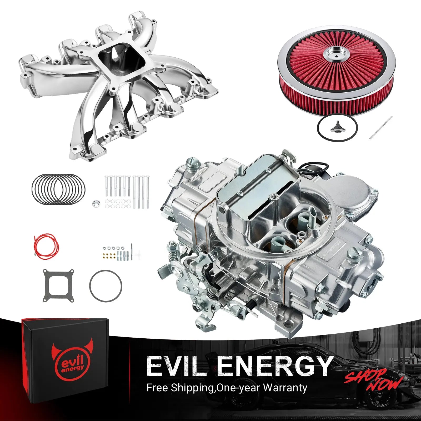 [Polished Silver,750 CFM-Street-Electric,Red]