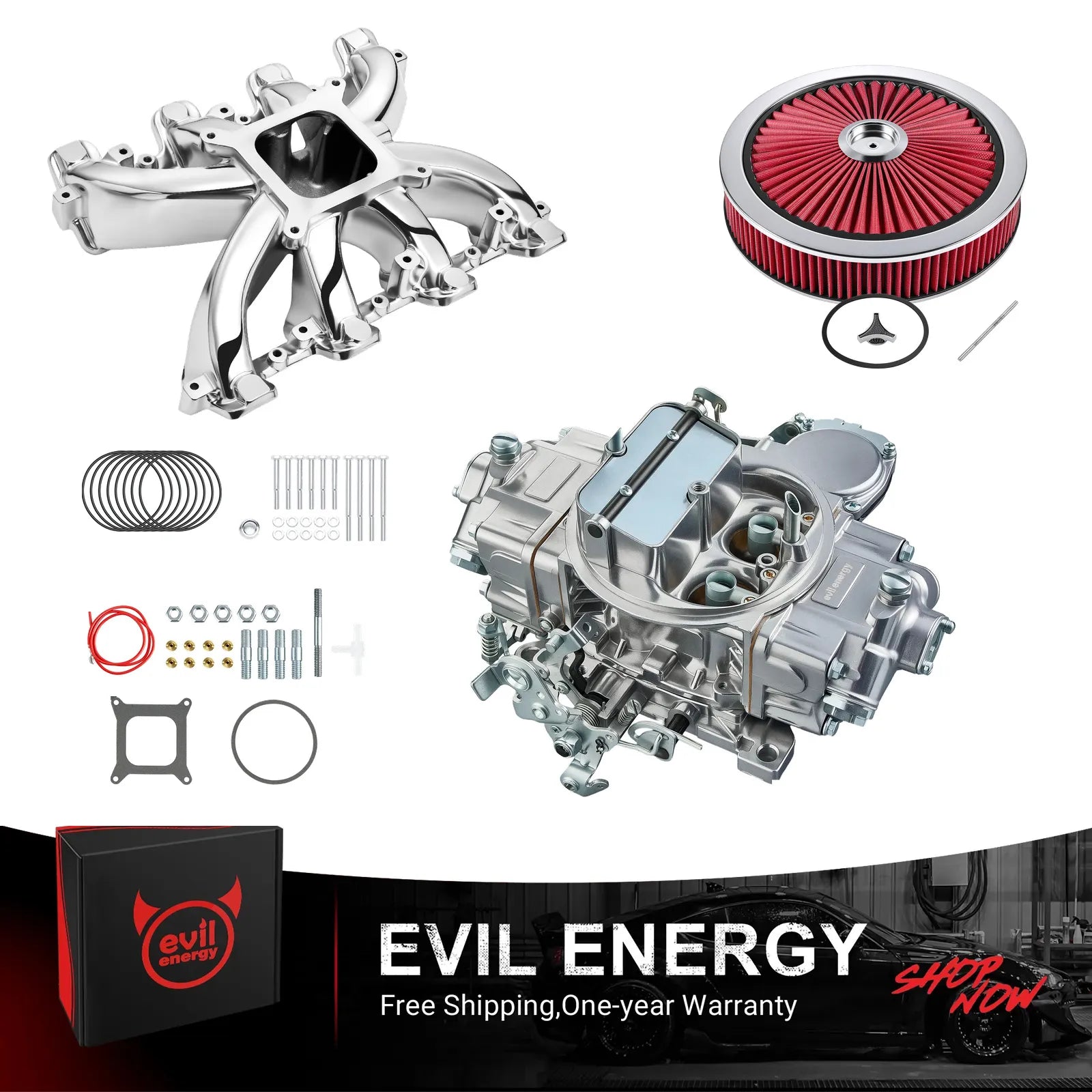 [Polished Silver,750 CFM-Street-Manual,Red]