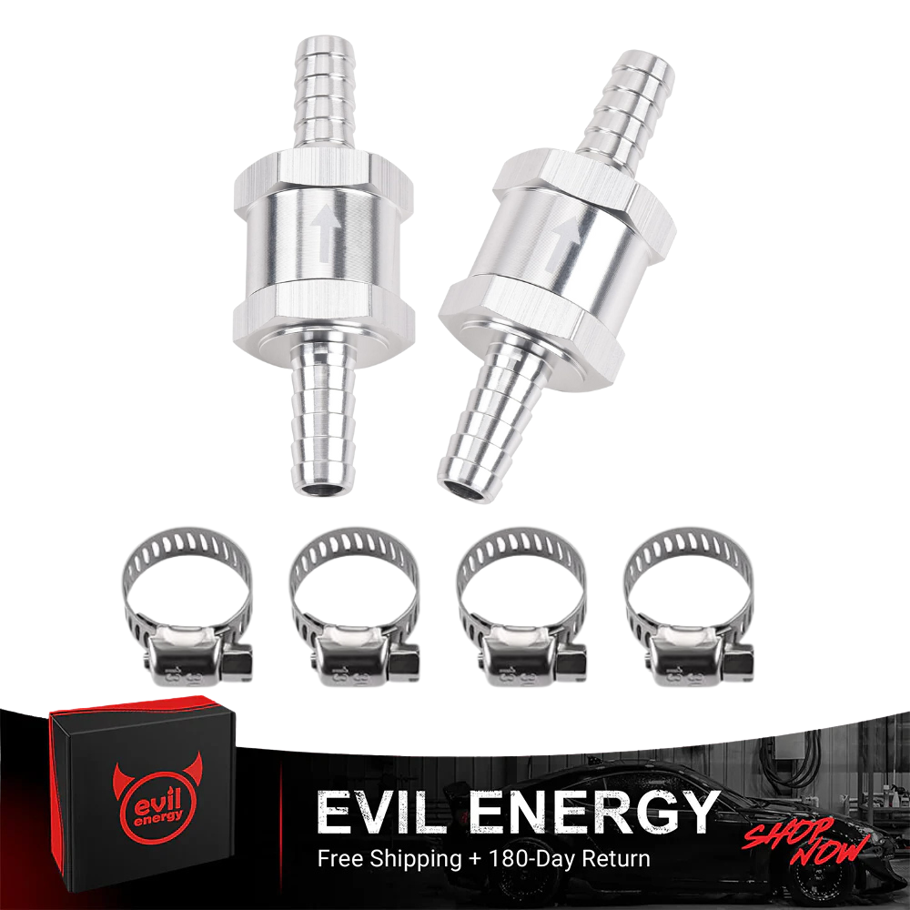 [Silver,2PCS With Hose Clamps]