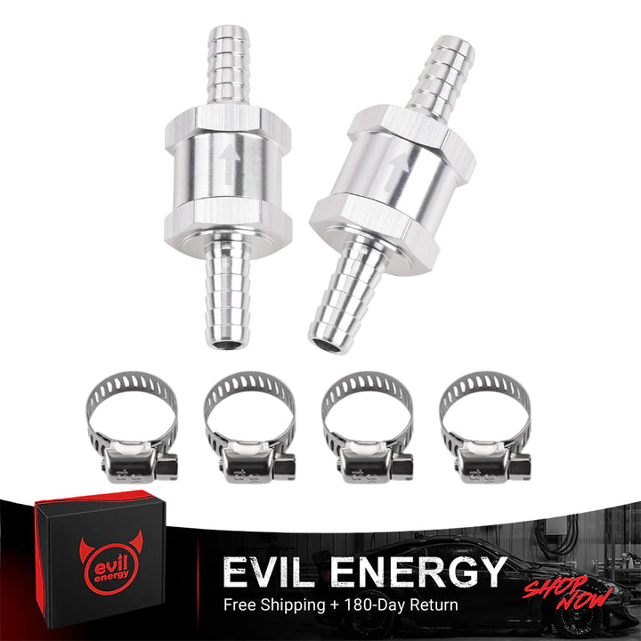 [Silver,2PCS With Hose Clamps]