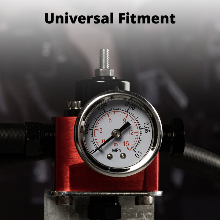 Evil Energy Carburetor Fuel Pressure Regulator - Adjustable 5-12 PSI for Small Engine Gas/E85/Alcohol Compatible (Low Pressure, No Overflow) - EVILENERGY