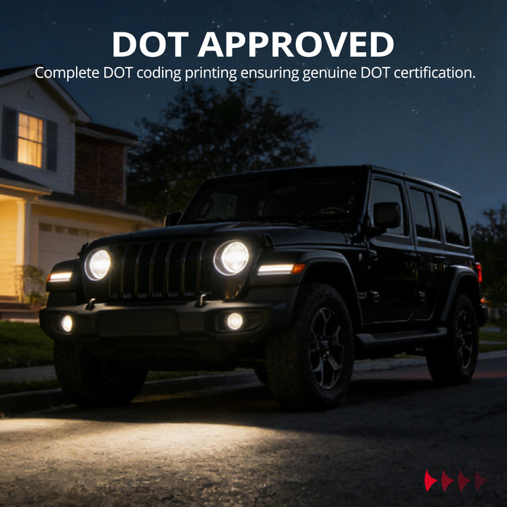 EVIL ENERGY 9 Inch Round LED Headlights Replacement for 2018-2025 Jeep Wrangler JL JLU Unlimited Gladiator JT Accessories [DOT Approved] [DUAL HALO DRL] Sealed Beam Front Head Light Lamp Bulb - EVILENERGY