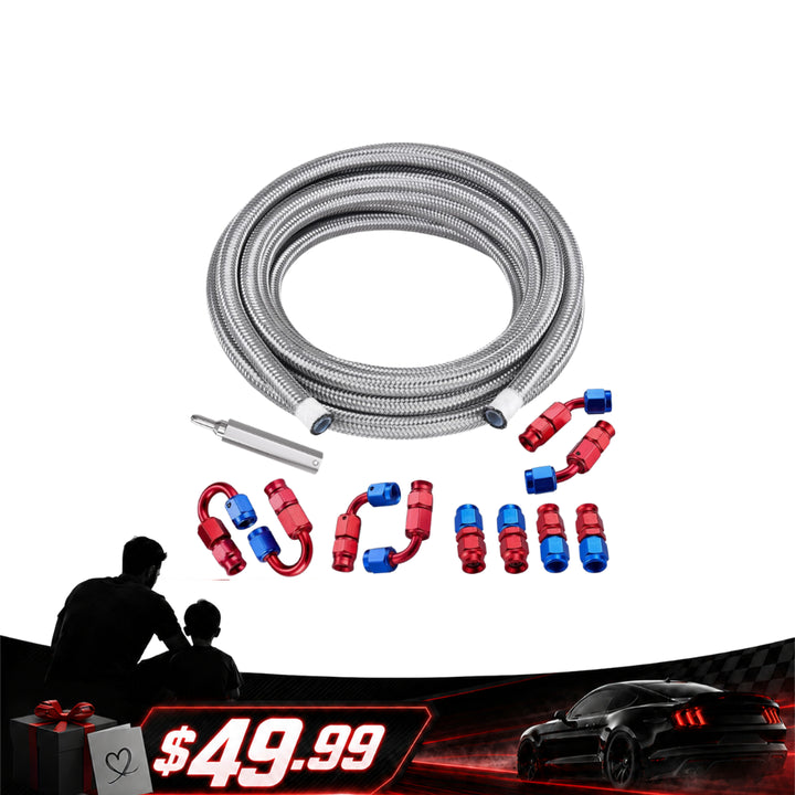 [49.99,PTFE Fuel Line Kits 3AN 20FT]