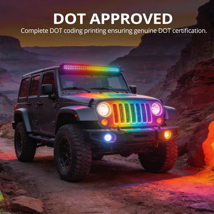 EVIL ENERGY 9 Inch RGB Round LED Headlight Replacement for 2018-2025 Jeep Wrangler JL JLU Unlimited Gladiator JT Accessories [DOT Approved] Sealed Beam Front Head Light Lamp Bulb - EVILENERGY