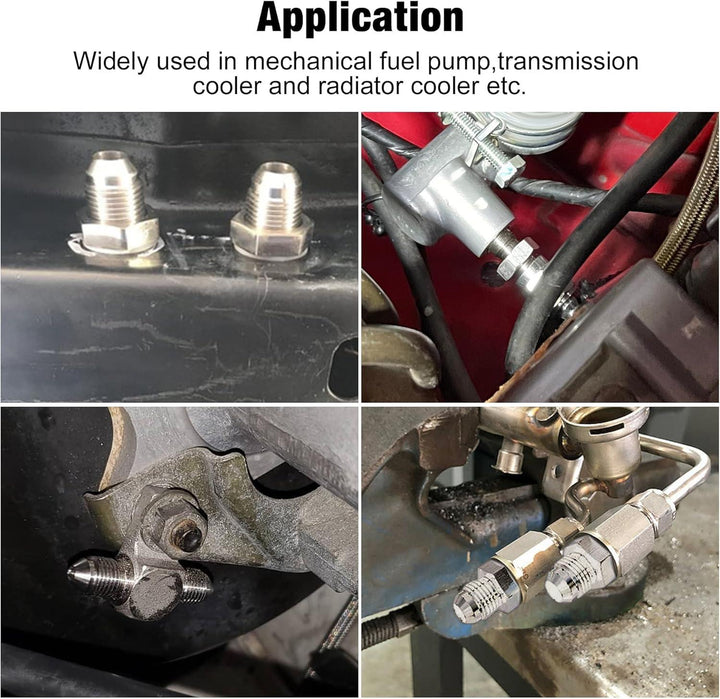 EVIL ENERGY 3AN Male to 3/8x24 Inverted Flare Brake Thread Fitting Adapter Straight - EVILENERGY