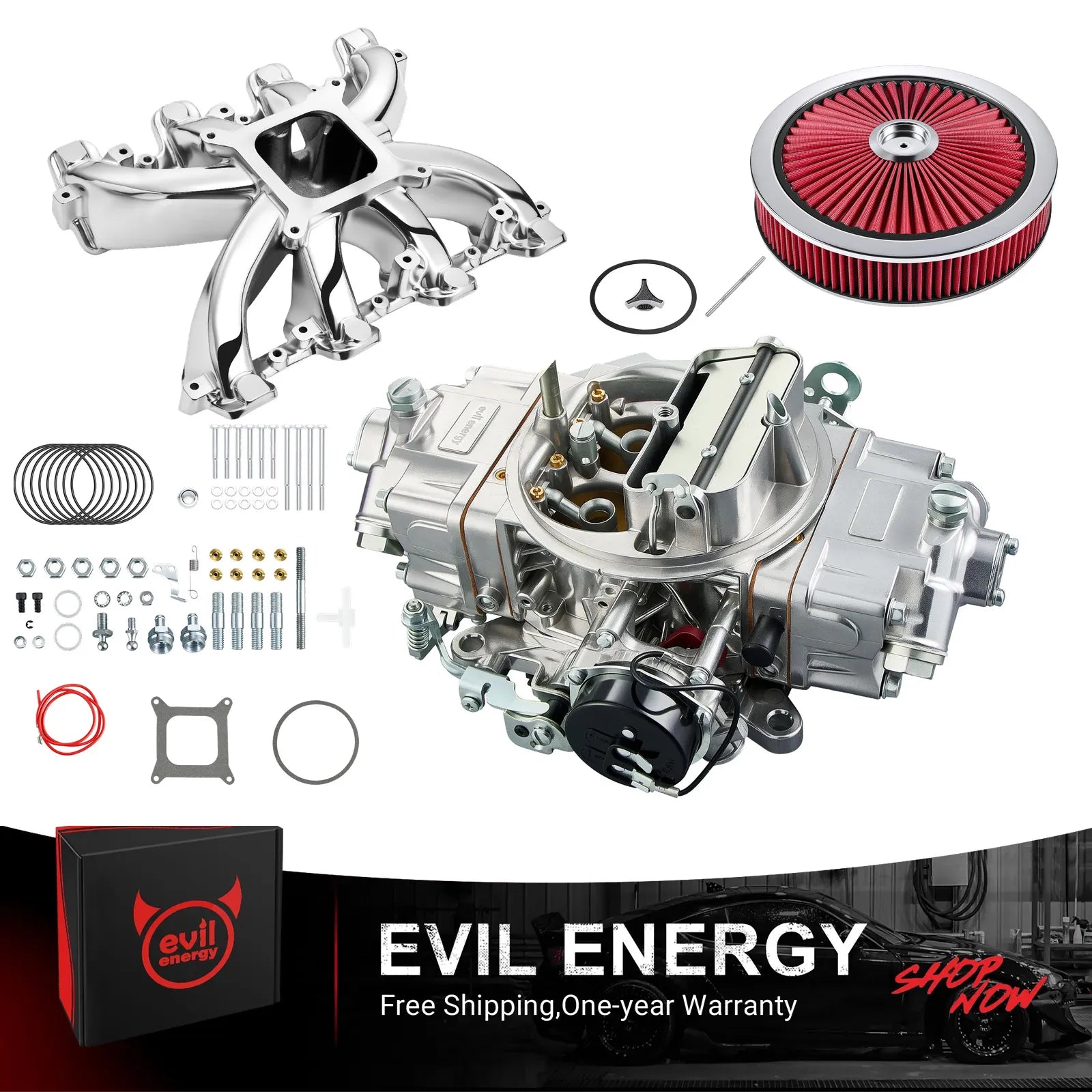 [Polished Silver,850 CFM-Electric,Red]