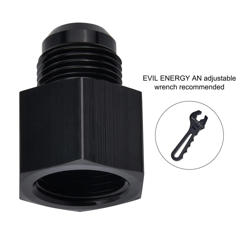 Evilenergy 8AN to 1/8 NPT Female Fitting Adaptor Aluminum 2Pcs
