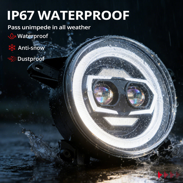 EVIL ENERGY 9 Inch Round LED Headlights Replacement for 2018-2025 Jeep Wrangler JL JLU Unlimited Gladiator JT Accessories [DOT Approved] [DUAL HALO DRL] Sealed Beam Front Head Light Lamp Bulb - EVILENERGY