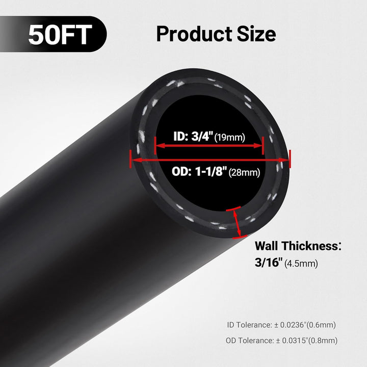 [99.99,Heater Hose 3/4 inch 50FT]