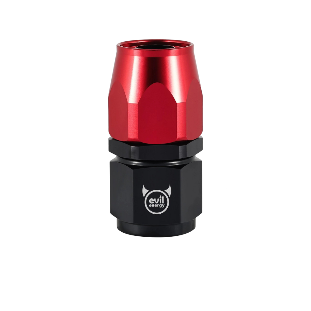 EVIL ENERGY AN Hose End Fitting Red&Black Swivel Aluminum (4/6/8/10/12AN)
