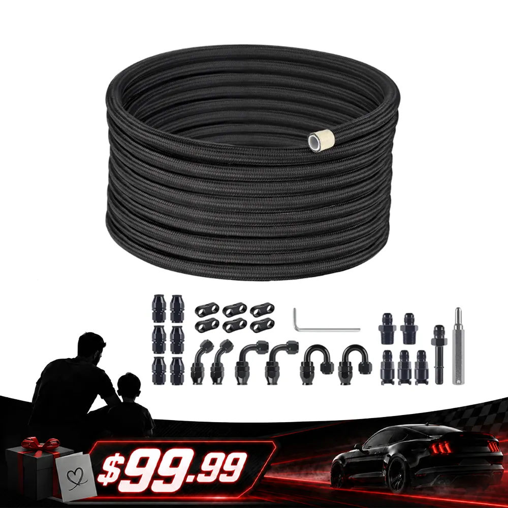 [99.99,PTFE Fuel Line Kits 6AN 26FT]