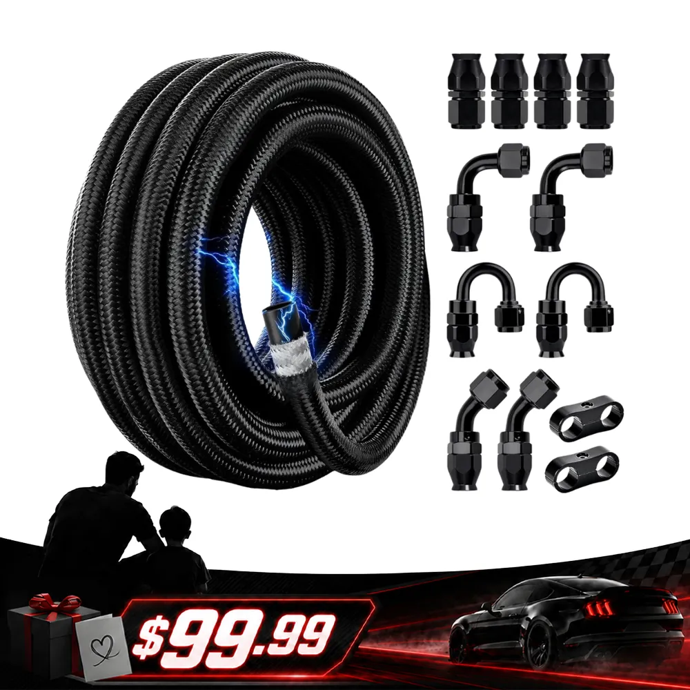 [99.99,PTFE Fuel Line Kits 8AN 20FT]