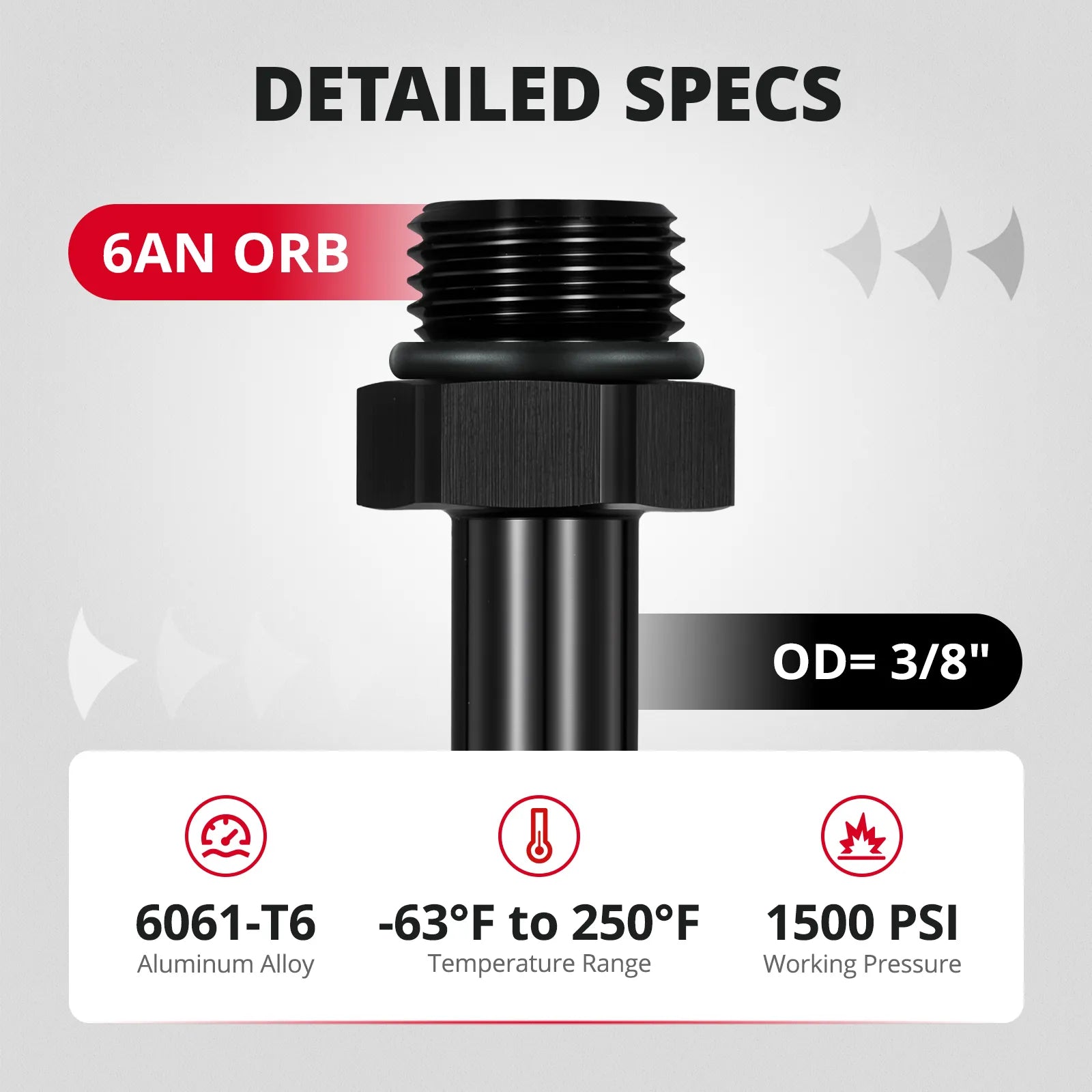 [AN6 ORB to 3/8" SAE]