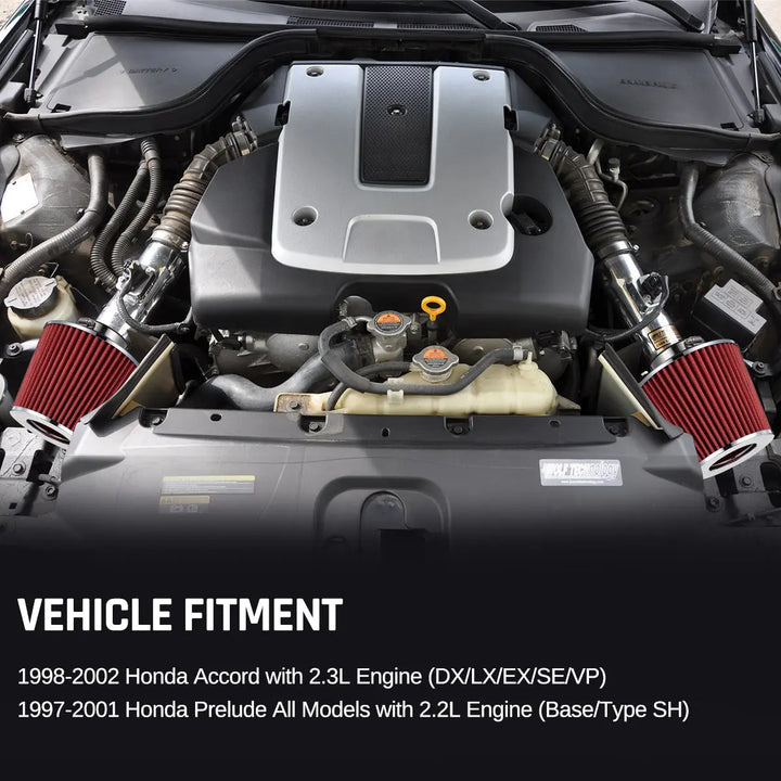 mysite Air Intake Kit For 1998-2002 Honda Accord 2.2/2.3L｜EVIL ENERGY