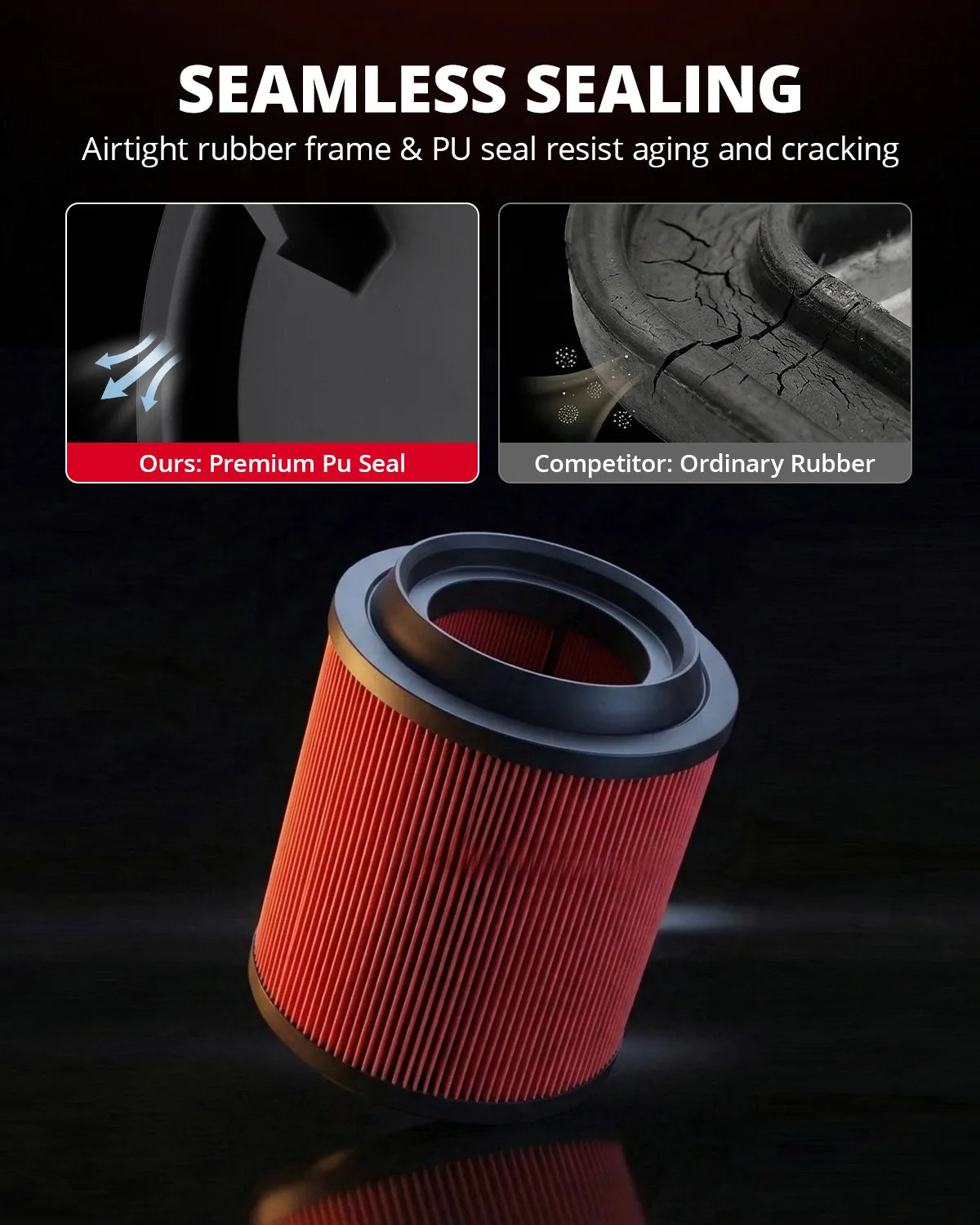 EVIL ENERGY Engine Air Filter, Compatible with Ford 2021-2025 Bronco, 2024-2025 Ranger, Replace CA12878