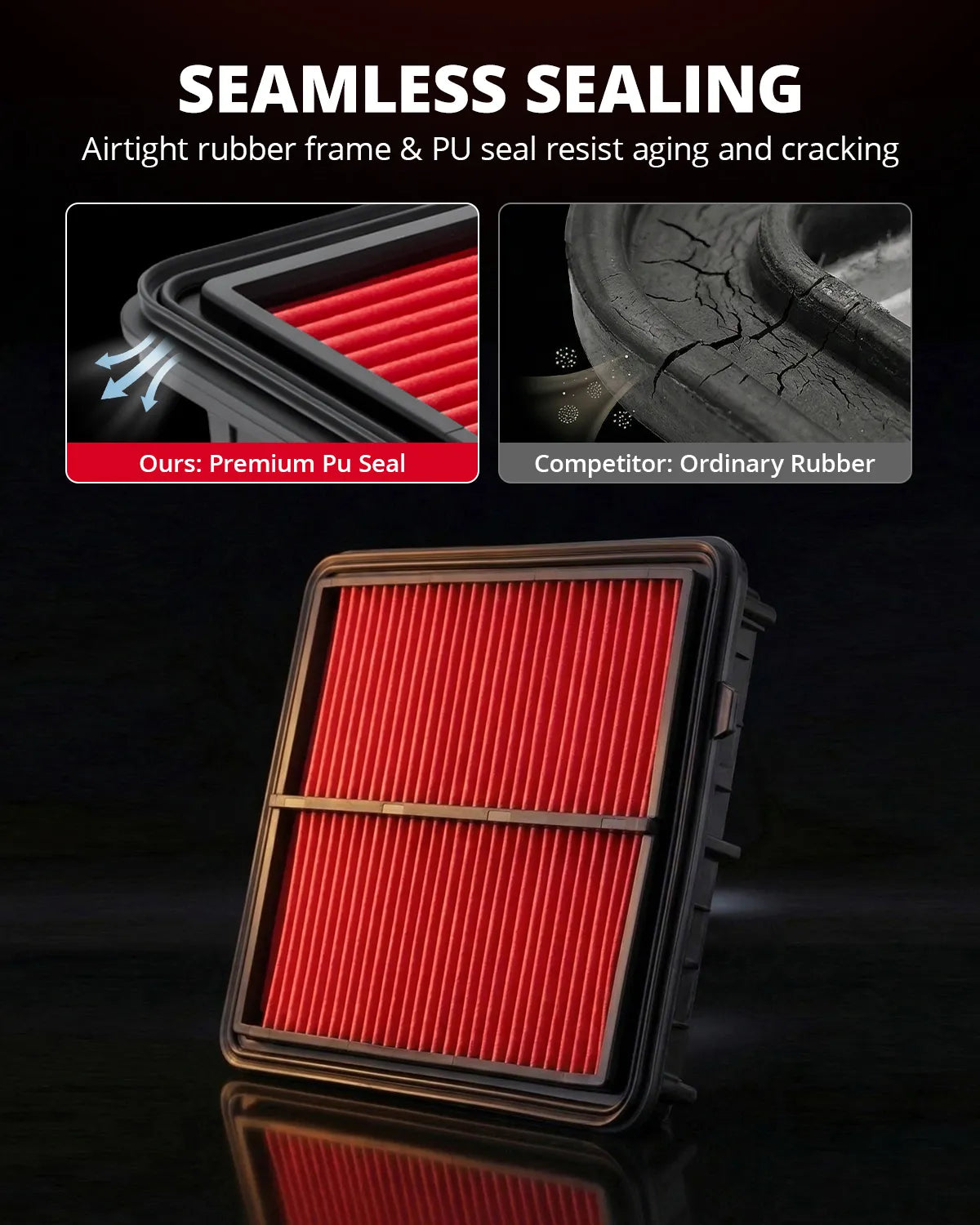 EVIL ENERGY Engine Air Filter, Compatible with NISSAN 2018-2024 Kicks Play, 2020-2025 Versa, Replace CA12315