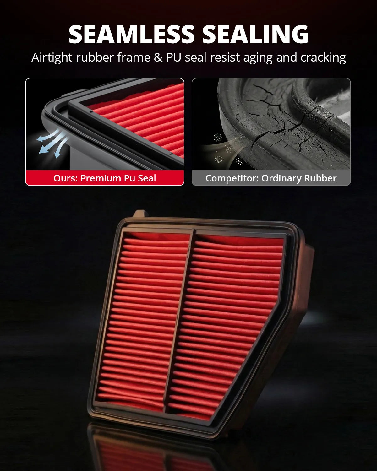 EVIL ENERGY Engine Air Filter, Compatible with Honda Civic 2016-2025, HR-V 2023-2025, Replace CA12051