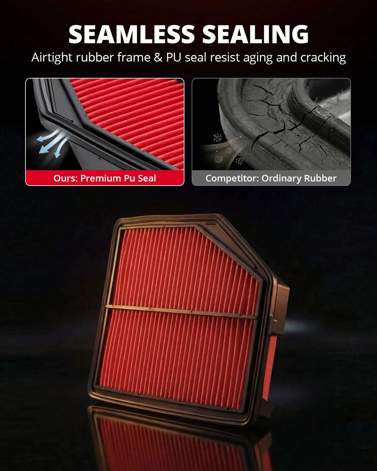 EVIL ENERGY Engine Air Filter, Compatible with Honda CR-V RM 2012-2017 2.4L, Replace 17220-5LA-A00