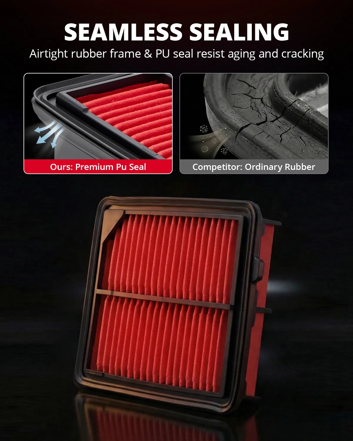 EVIL ENERGY Engine Air Filter, Compatible with Honda 2012-2025, CR-V Hybrid/e:PHEV, Accord/Civic/Breeze/Inspire/Spirior/Prelude Hybrid, Replace LX3763