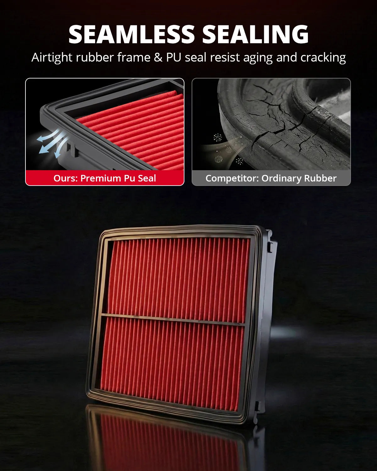 EVIL ENERGY Engine Air Filter, Compatible with Hyundai 2012-2025 Grand Santa Fe DM/Palisade LX2 / Santa Fe TM, Kia 2014-2025 KX7/Carnival YP/Sorento UM/Sorento/Telluride/Carnival, Replace CA11943