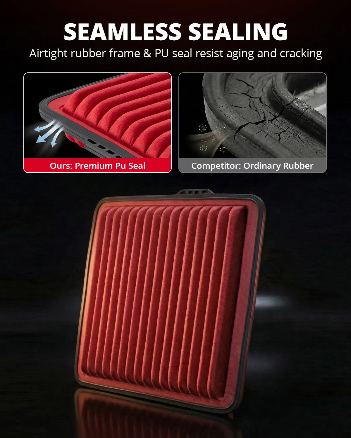 EVIL ENERGY Engine Air Filter, Compatible with Chevrolet 2008-2012 Colorado, Hummer 2007-2025 H3/H3T, GMC 2008-2012 Canyon, Replace 5573WS