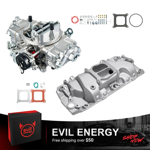 BBC 396-454 Dual Plane Intake Manifold & 4-Barrel Carburetor Kit 750 CFM | Mechanical Secondary