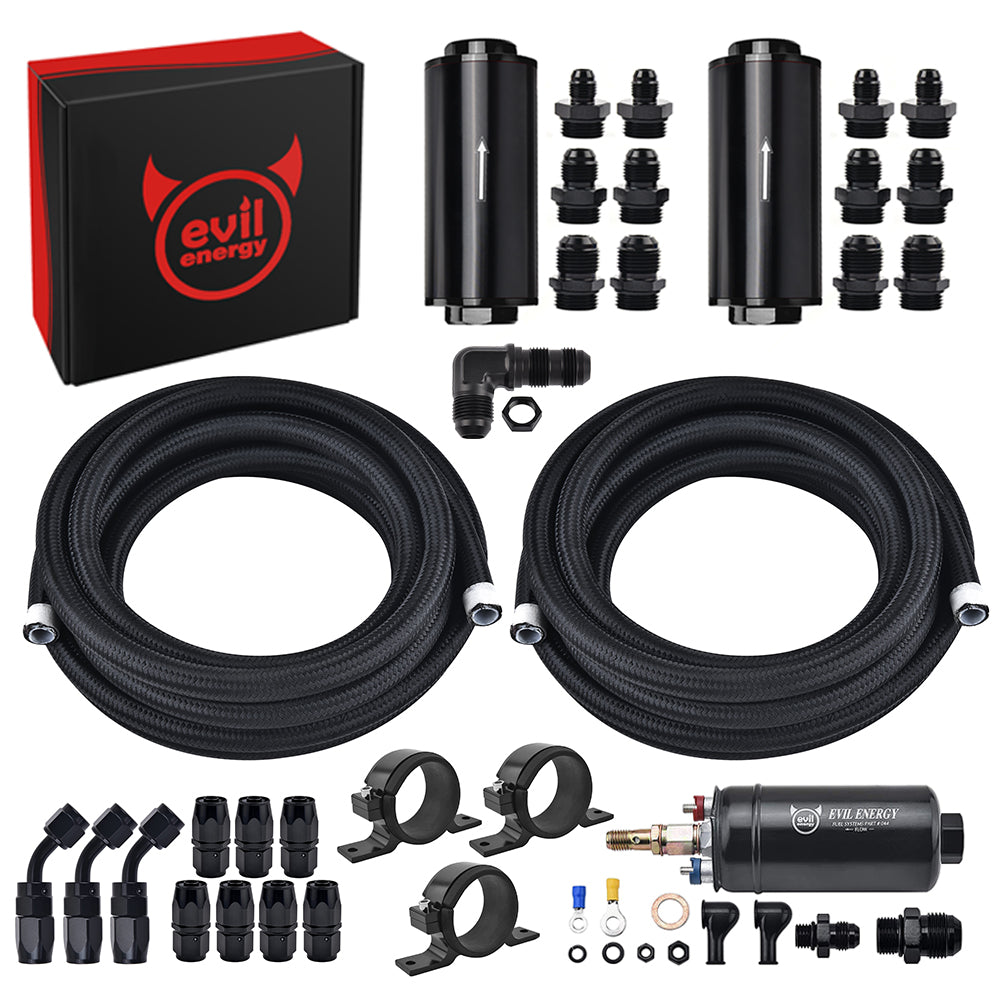 In Line Fuel Injection System Fuel Injection Line Kit with PTFE/CPE Fuel Line | 300LPH Pump – EVILENERGY