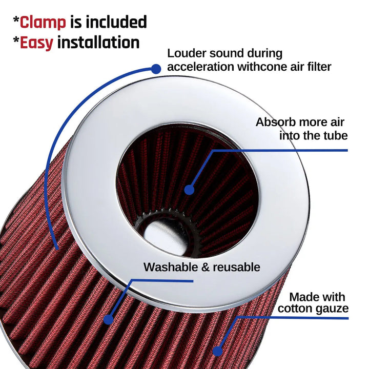 EVIL ENERGY Cold Air Intake Kit w/Filter For 08-17 Nissan 370Z