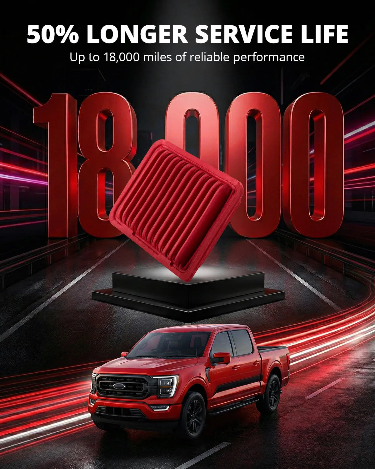 EVIL ENERGY Engine Air Filter Compatible with Lexus NX200 2015-2017 2.0T, NX300 2018-2021 2.0T, Replace CA10190