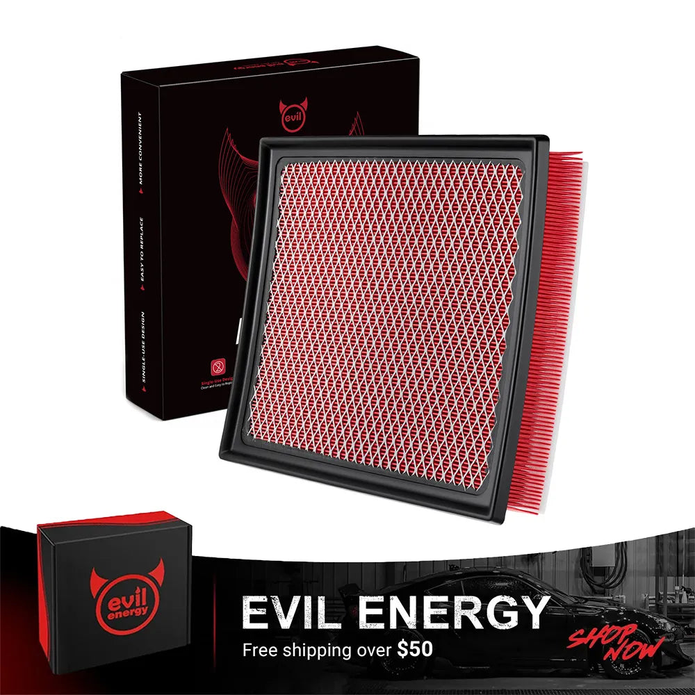 EVIL ENERGY Engine Air Filter Compatible with Toyota Tacoma 2013-2023 3.5L 4.0L, Sequoia 2014-2022 5.7L, Tundra 2010-2021 4.6L 5.7L, Replace CA11895
