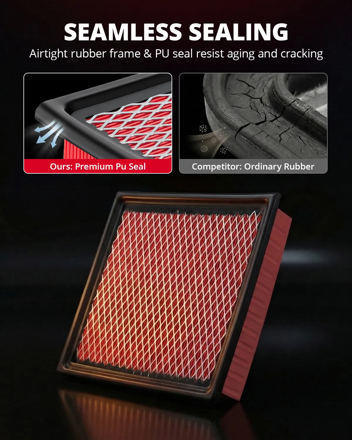 EVIL ENERGY Engine Air Filter Compatible with Chevrolet Volt 2011-2015 1.4L, Cadillac ELR 2014-2016 1.4L, Replace 20871244