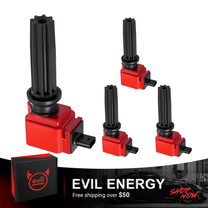 evil energy ford 5.4 coil pack with high dielectric epoxy and premium silicone boot for 2005 f150 5.4 coil pack