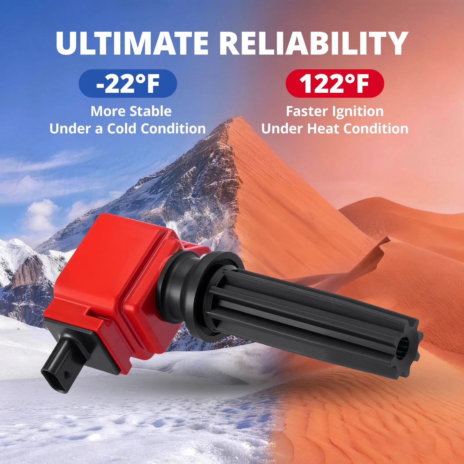 ultimate reliability evil energy ignition coil works from minus 22F to 122F for 2010 f150 5.4 coil pack performance