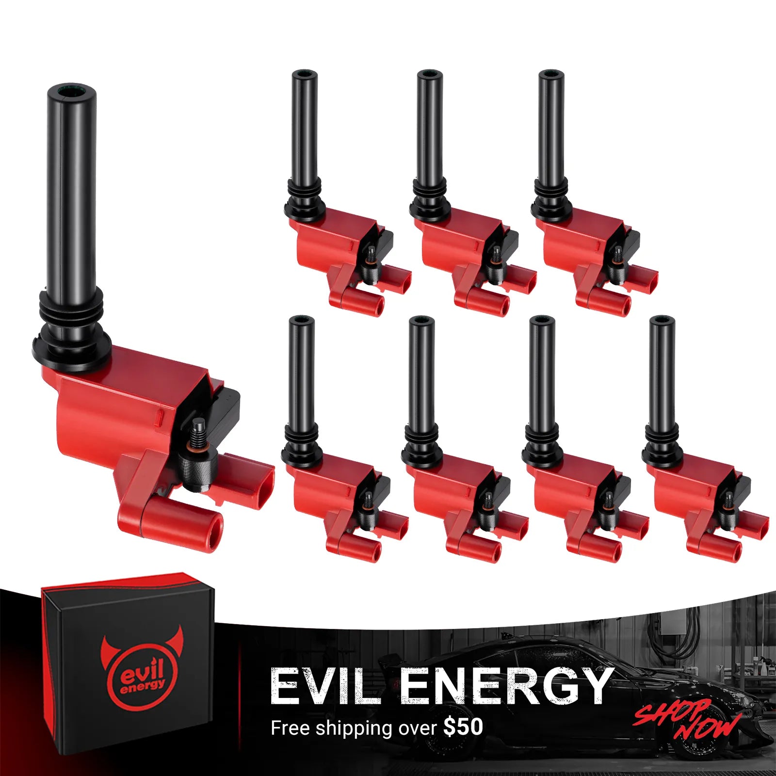 EVIL ENERGY Ignition Coil UF378 Compatible with Dodge Chrysler 5.7L HEMI V8 Performance Coil