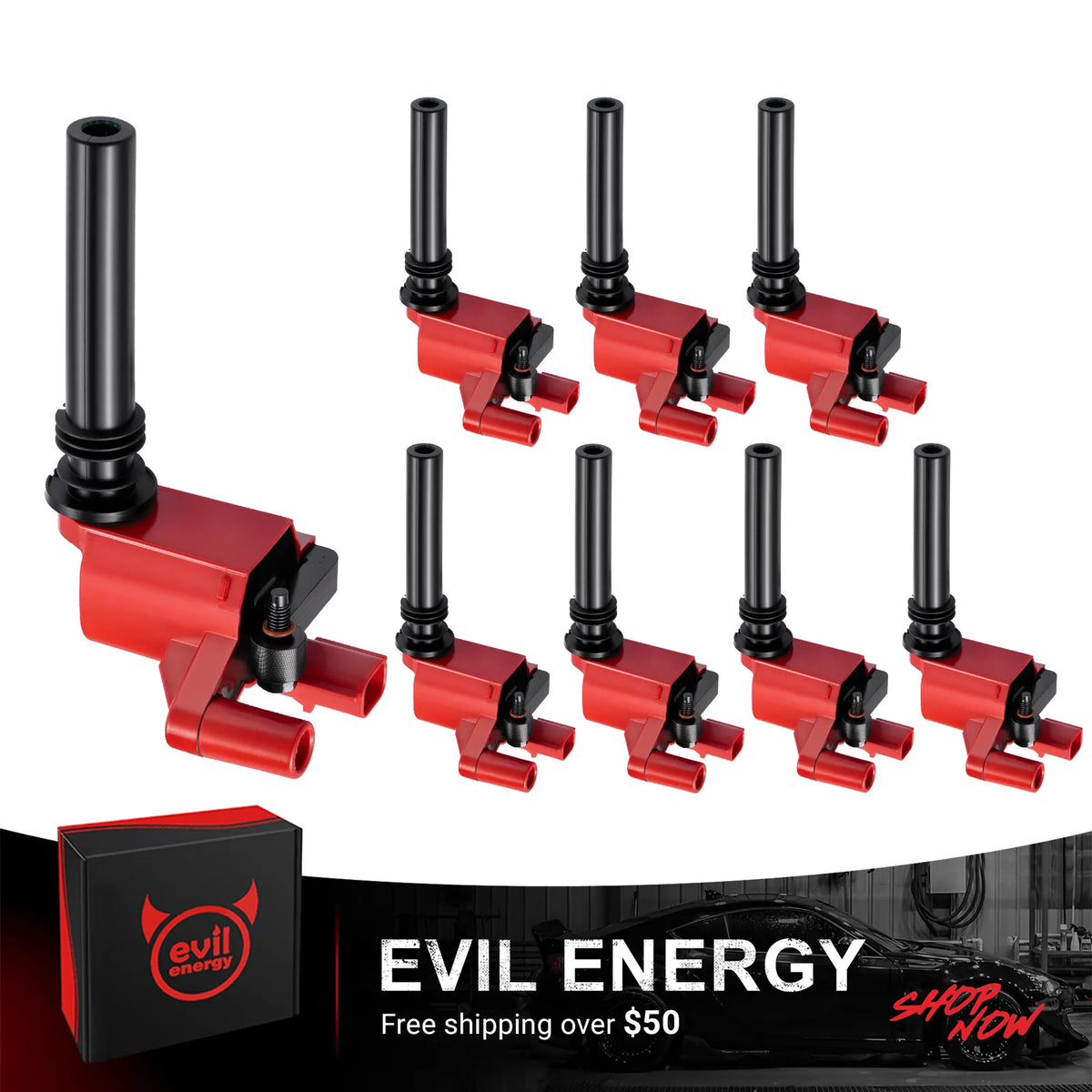 EVIL ENERGY Ignition Coil UF378 Compatible with Dodge Chrysler 5.7L HEMI V8 Performance Coil