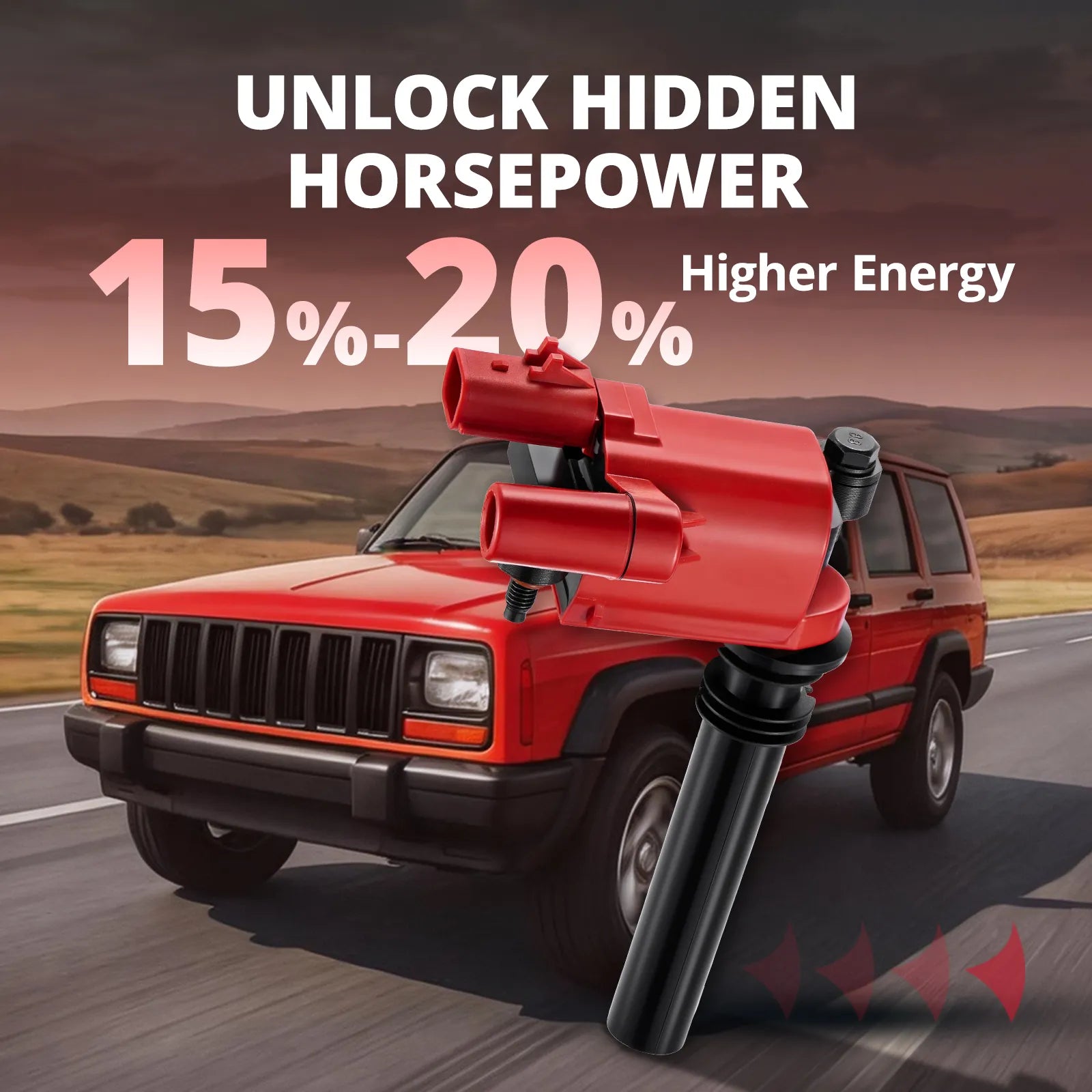 EVIL ENERGY Ignition Coil UF378 Compatible with Dodge Chrysler 5.7L HEMI V8 Performance Coil