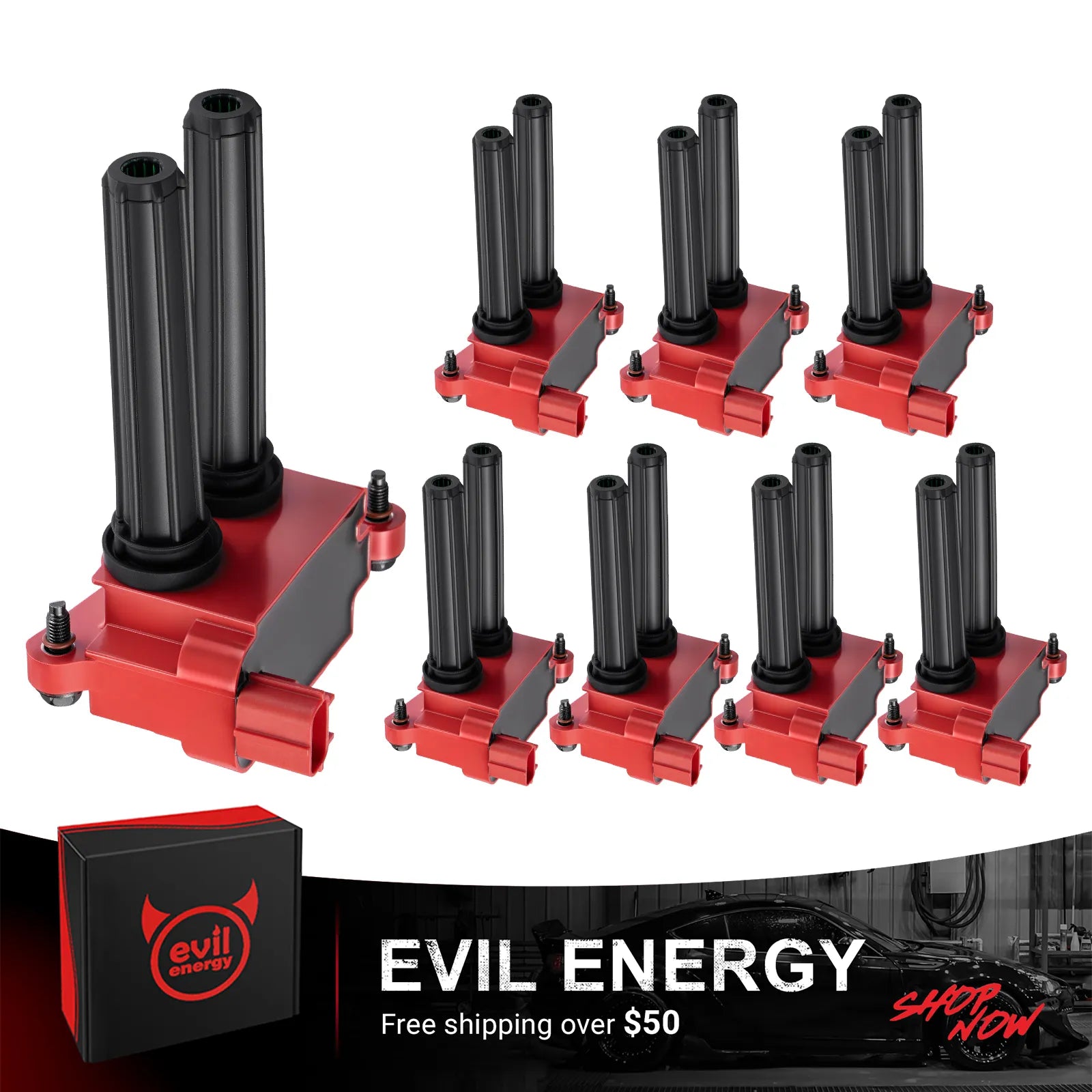 EVIL ENERGY Ignition Coil UF504 Compatible with Dodge Chrysler 5.7L 6.1L 6.2L 6.4L HEMI