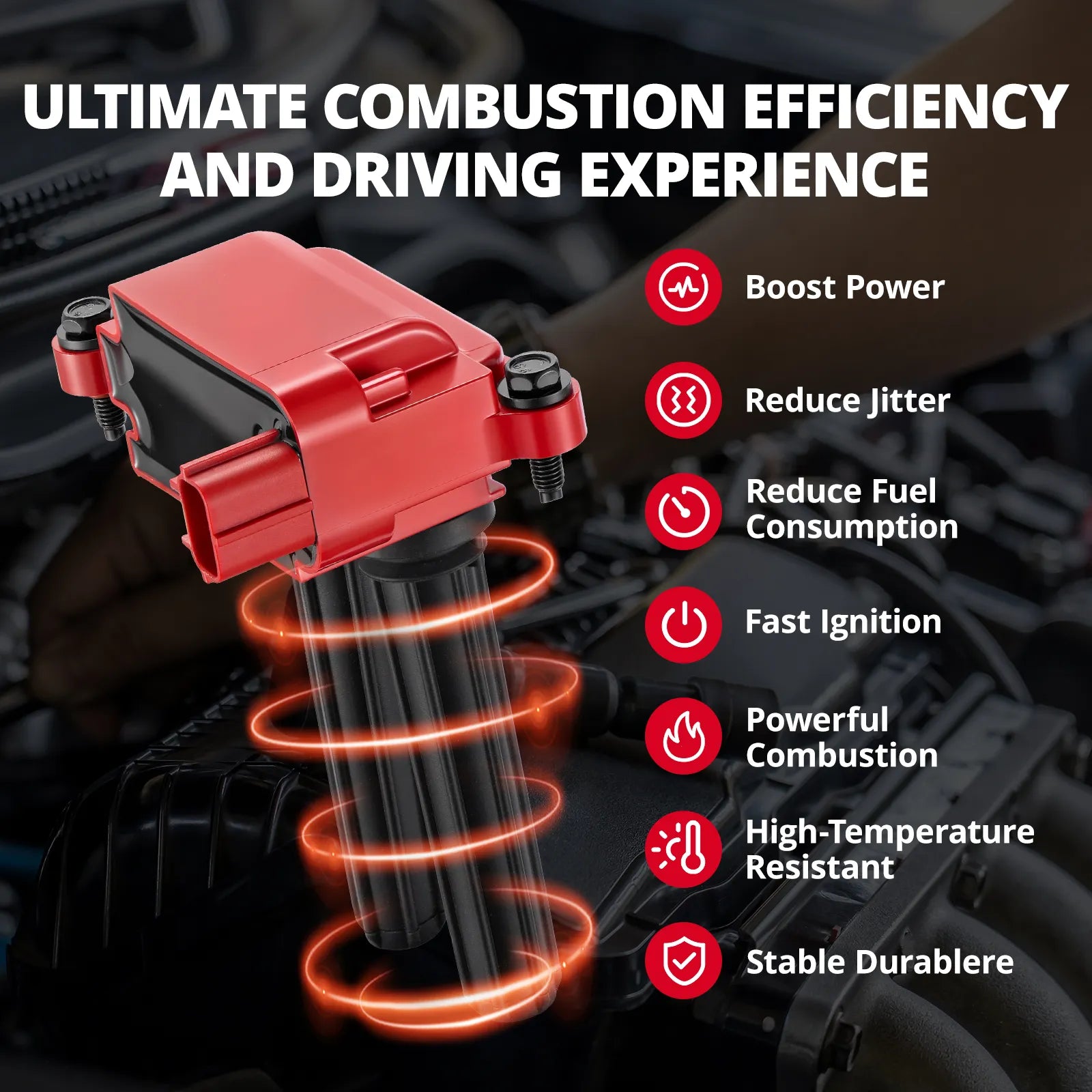 EVIL ENERGY Ignition Coil UF504 Compatible with Dodge Chrysler 5.7L 6.1L 6.2L 6.4L HEMI