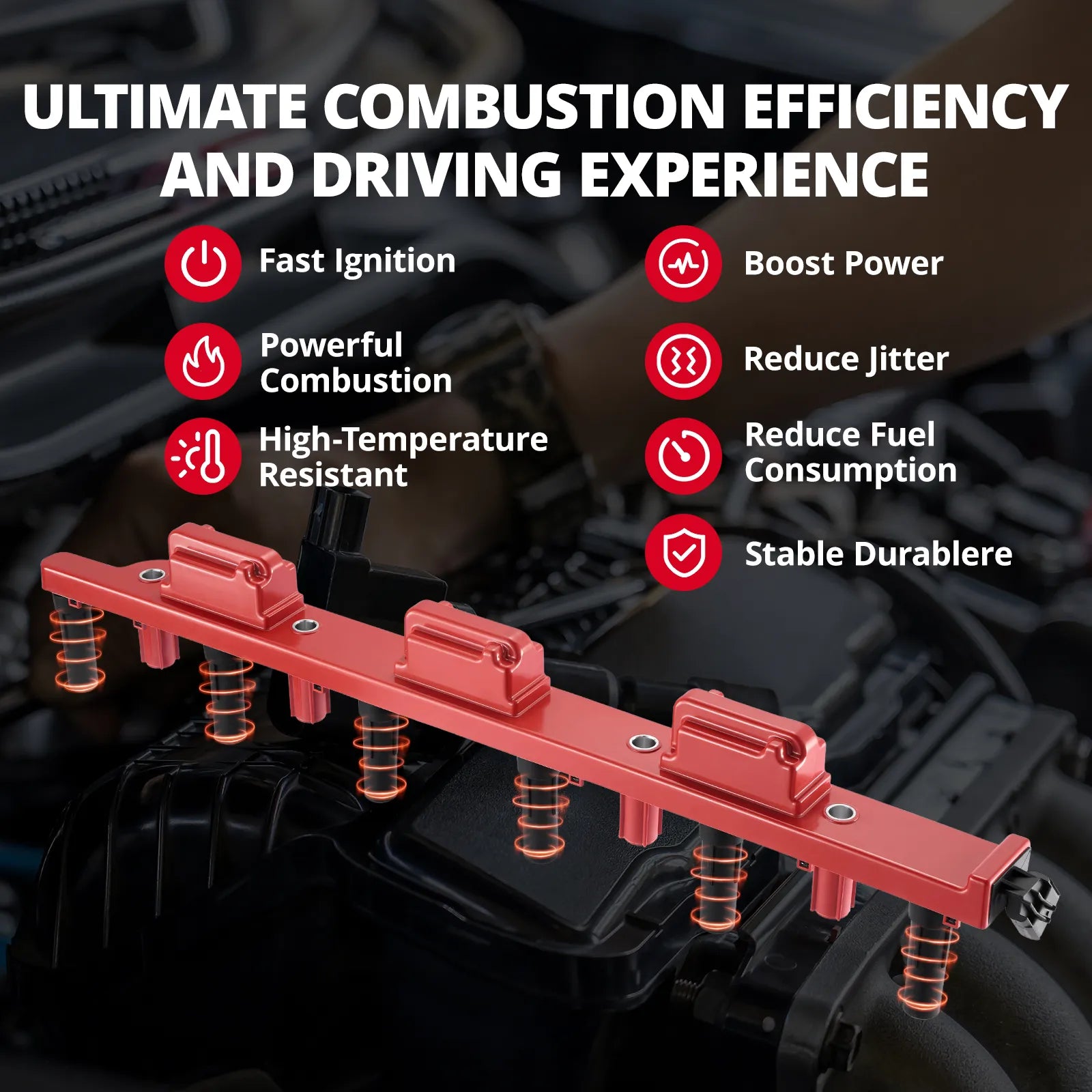 ultimate combustion efficiency and driving experience with evil energy ignition coil to boost power and reduce jitter
