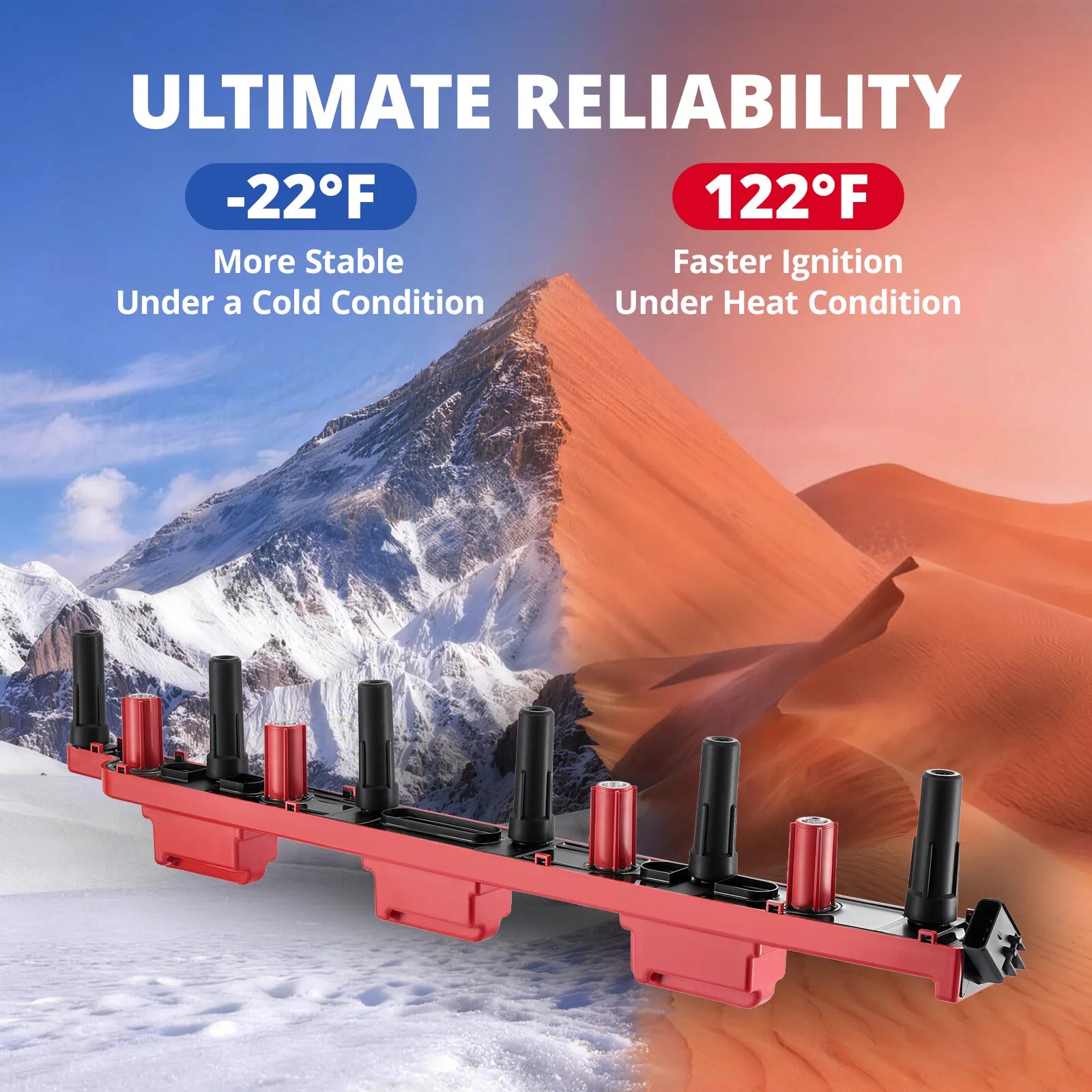 ultimate reliability evil energy ignition coil works from -22F to 122F in extreme cold and heat