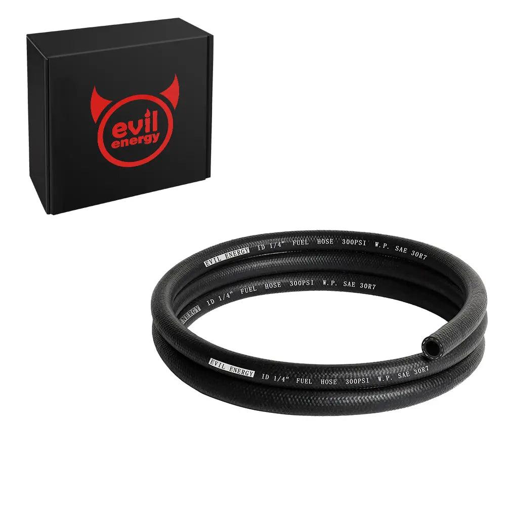 1 4 Fuel Hose Line Push Lock NBR Rubber SAE 30R7 5 10 25FT 200PSI