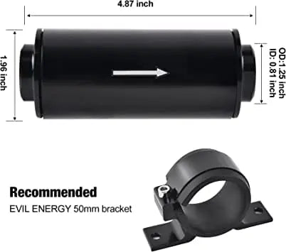 EVILENERGY 10 Micron Inline Fuel Filter 
