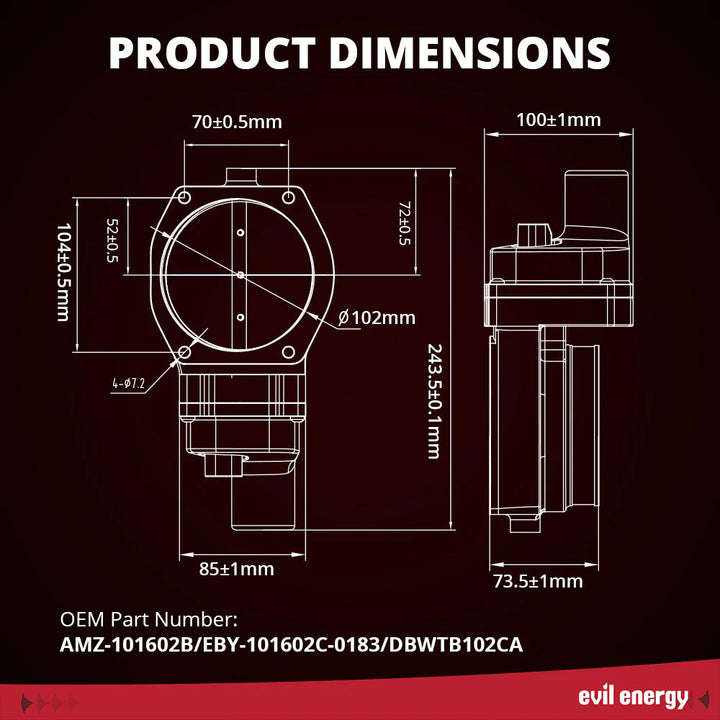 [102mm Electronic Throttle Body - Chevrolet]