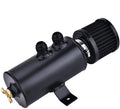 Evilenergy EVIL ENERGY 10AN Baffled Oil Catch Can Oil Breather Tank with Valve 750ML Universal