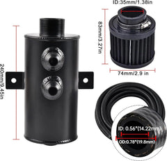 EVIL ENERGY 10AN Oil Catch Can with Breather Tank and 10FT Nylon