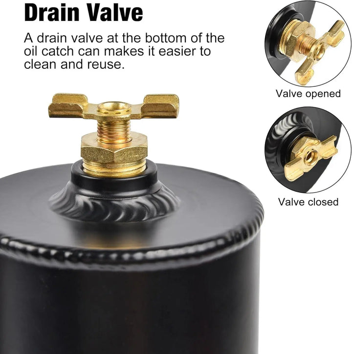 EVIL ENERGY EVIL ENERGY 10AN Oil Catch Can Breather Tank with AN10 Fuel Line Kit Nylon Braided CPE 10FT