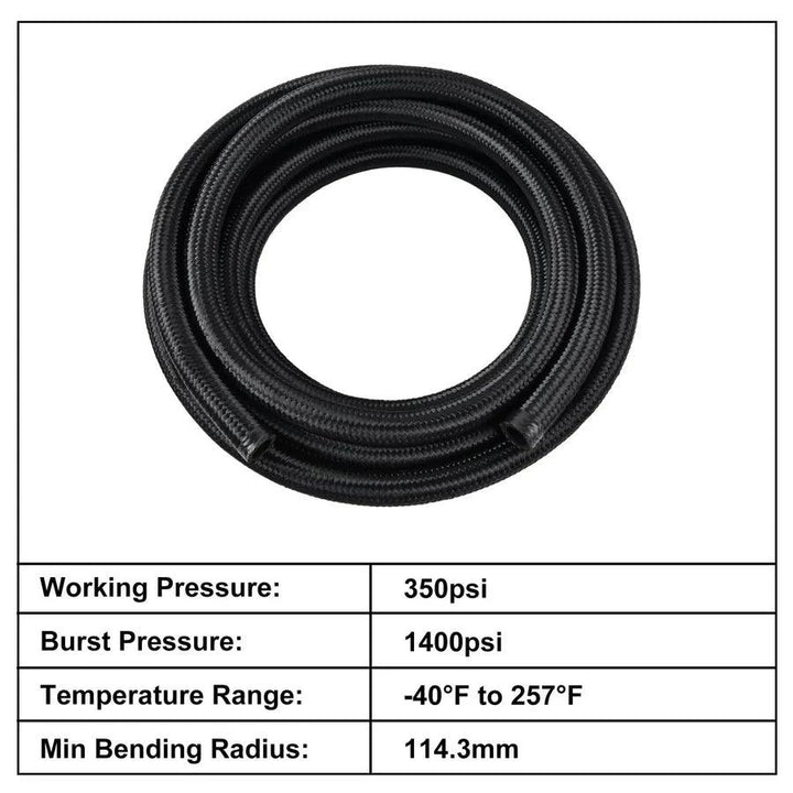 12AN CPE Fuel Hose[Black,12AN]