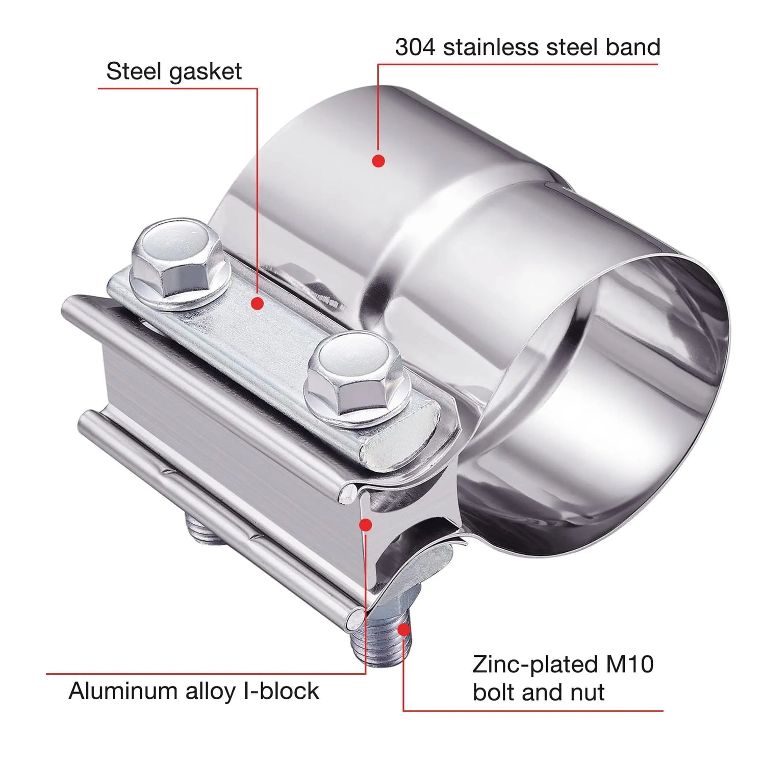 EVIL ENERGY Lap Joint Exhaust Band Clamp Stainless Steel – EVILENERGY