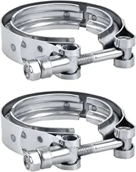 Evilenergy EVIL ENERGY 2.5/3.0 Inch V Band Clamp for Flange Kit Stainless Steel