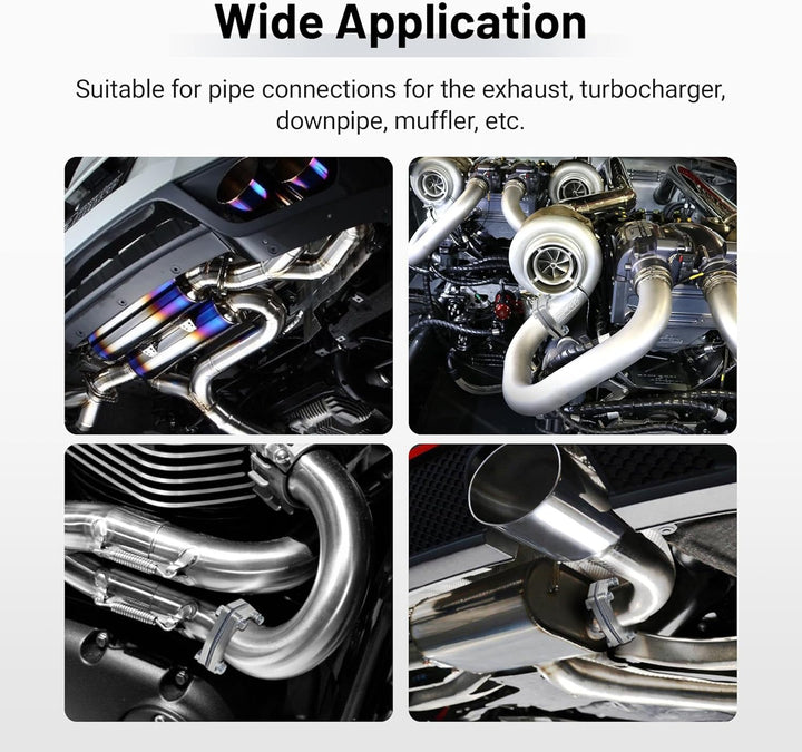 EVIL ENERGY 3-Bolt Exhaust Flange Kit, 304 Stainless Steel with Gaskets & Bolts (2.5/3 Inch) - EVILENERGY